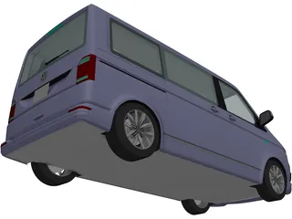 Volkswagen Caravelle (2018) 3D Model preview