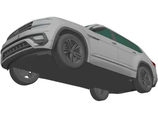 Volkswagen Atlas R-Line (2017) 3D Model preview
