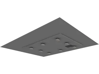 Cafeteria 3D Model preview