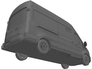 Ford Transit Hightop (2018) 3D Model preview