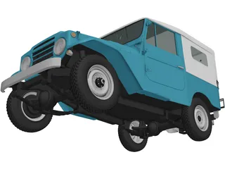 Toyota Land Cruiser [J20] (1958) 3D Model preview