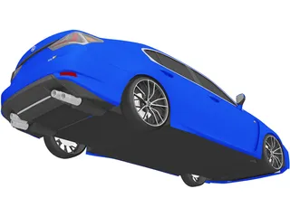 Lexus GS-F (2019) 3D Model preview
