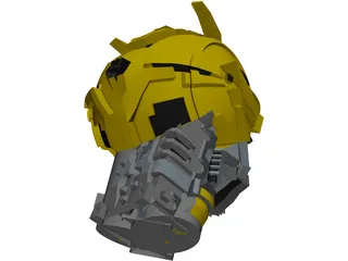 Bumblebee Head 3D Model preview