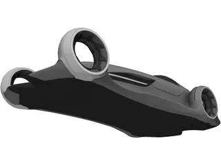 Mercedes-Benz Silver Arrow 3D Model preview