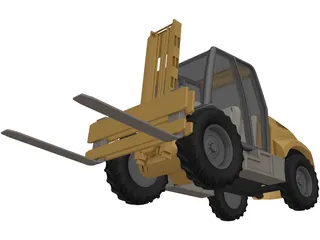 Forklift 3D Model preview