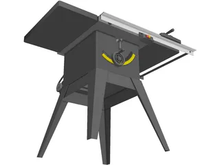 Table Saw 3D Model preview