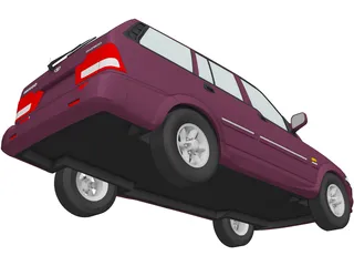 Daewoo Musso 3D Model preview