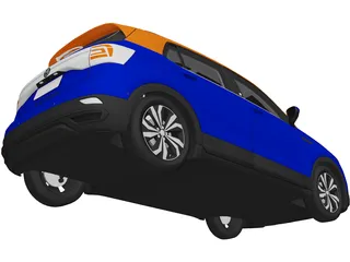 Volkswagen T-Cross (2019) 3D Model preview