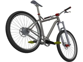 Mountain Bike 3D Model preview