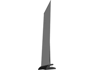 Stand Roll Up 3D Model preview