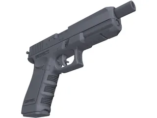 Glock 17C 3D Model preview