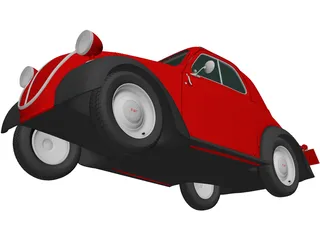 Fiat 500 Topolino (1936) 3D Model preview