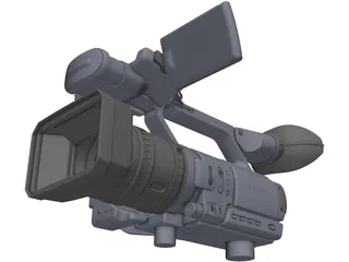 Sony Video Camera 3D Model preview