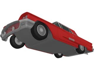 Ford Thunderbird (1958) 3D Model preview