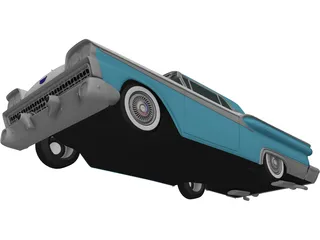 Ford Galaxie 500 (1958) 3D Model preview