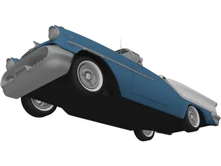 Oldsmobile Starfire 98 Convertible (1957) 3D Model preview