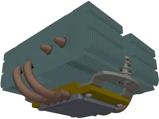 Noctua NH-L9X65 CPU Cooler 3D Model preview