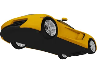 McLaren MP4-12C (2011) 3D Model preview