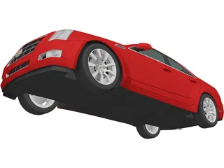 Cadillac CTS Sedan (2007) 3D Model preview