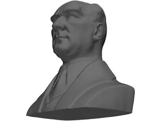 Ataturk Bust 3D Model preview