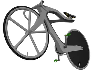 Road Bike Concept 3D Model preview