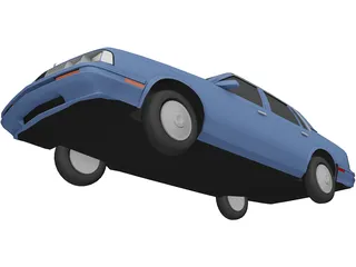 Oldsmobile Cutlass Ciera (1986) 3D Model preview
