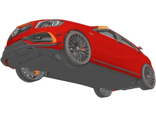 Mercedes-Benz A45 AMG Carbon Edition (2017) 3D Model preview