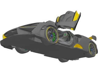 McLaren Senna (2019) 3D Model preview
