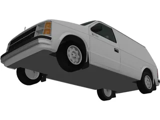 Dodge Mini Ram Van (1984) 3D Model preview