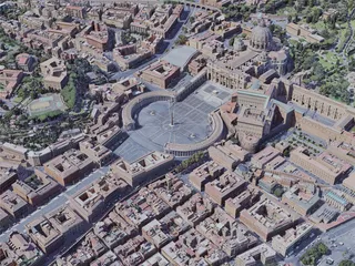 Vatican City, Rome, Italy (2019) 3D Model preview