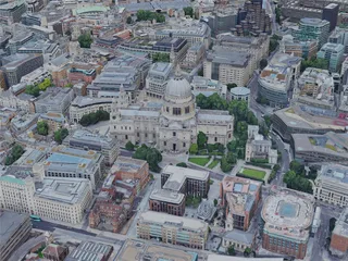 London City, UK (2019) 3D Model preview