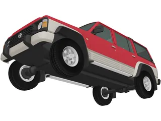 Nissan Patrol 5-door [Y60] (1987) 3D Model preview