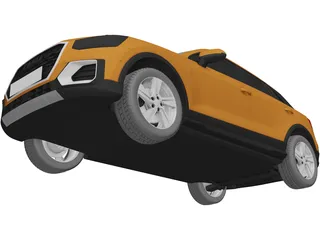 Audi Q2 (2017) 3D Model preview