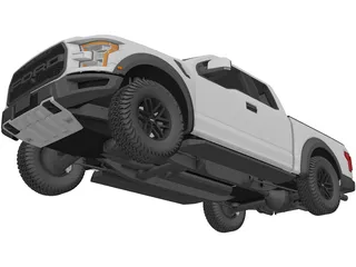 Ford F-150 Raptor (2017) 3D Model preview