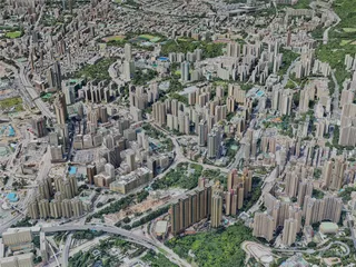Hong Kong City, China (2019) 3D Model preview