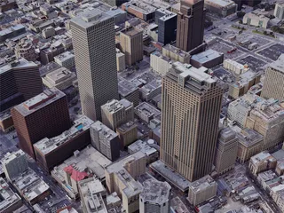 New Orleans City Downtown, USA (2019) 3D Model preview