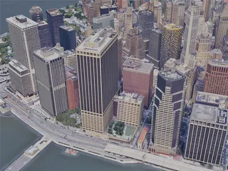 New York City, Lower Manhattan, USA (2019) 3D Model preview