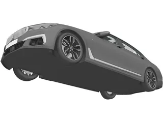 BMW M760Li (2016) 3D Model preview