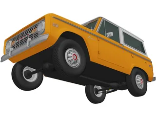 Ford Bronco (1975) 3D Model preview