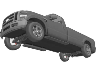 Ford F-150 Pickup 3D Model preview