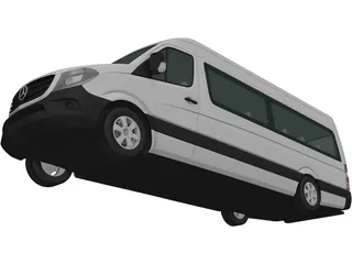 Mercedes-Benz Sprinter H2L3 (2013) 3D Model preview