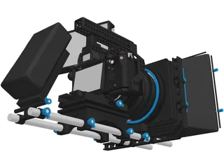 Sony Alpha A7S Mark II 3D Model preview