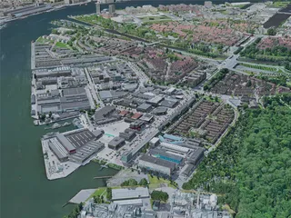 Amsterdam City, Netherlands (2019) 3D Model preview