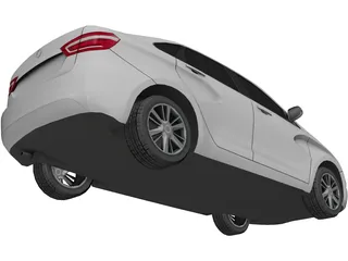 Lada Vesta 3D Model preview