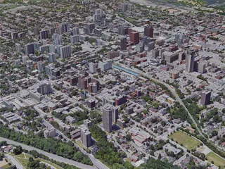 Hamilton City, ON, Canada (2019) 3D Model preview