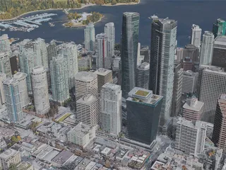 Vancouver City, BC, Canada (2019) 3D Model preview