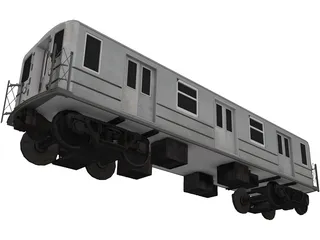 Subway Car 3D Model preview