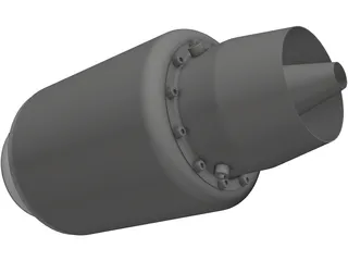 Jet Engine 18kg Force 3D Model preview