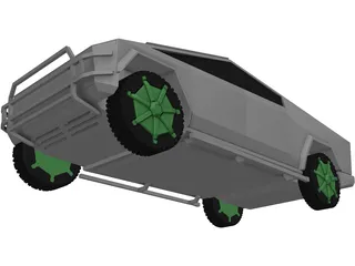Tesla Cybertruck 3D Model preview