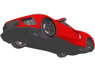 Chevrolet Corvette Z51 (2020) 3D Model preview